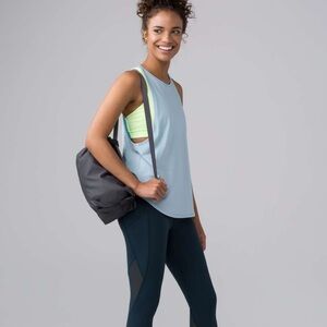 Lululemon Sweat Date Muscle Tank in Pure Blue Size 4